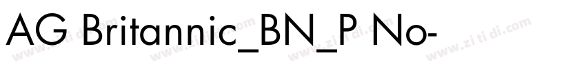 AG Britannic_BN_P No字体转换
